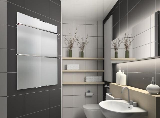 Стеклянный полотенцесушитель электрический